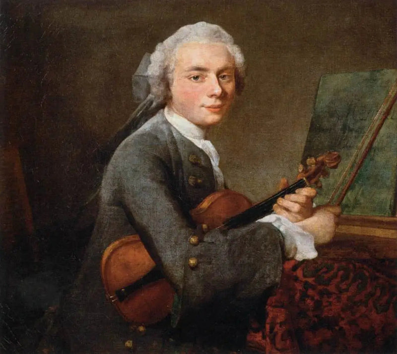 Il giovane uomo con il violino - Jean Simeón Chardin