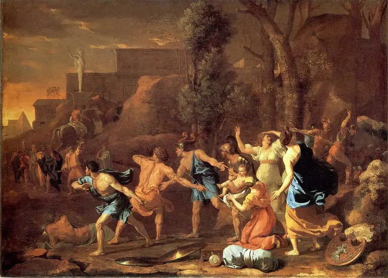 Il giovane Pirro salvato - Nicolas Poussin