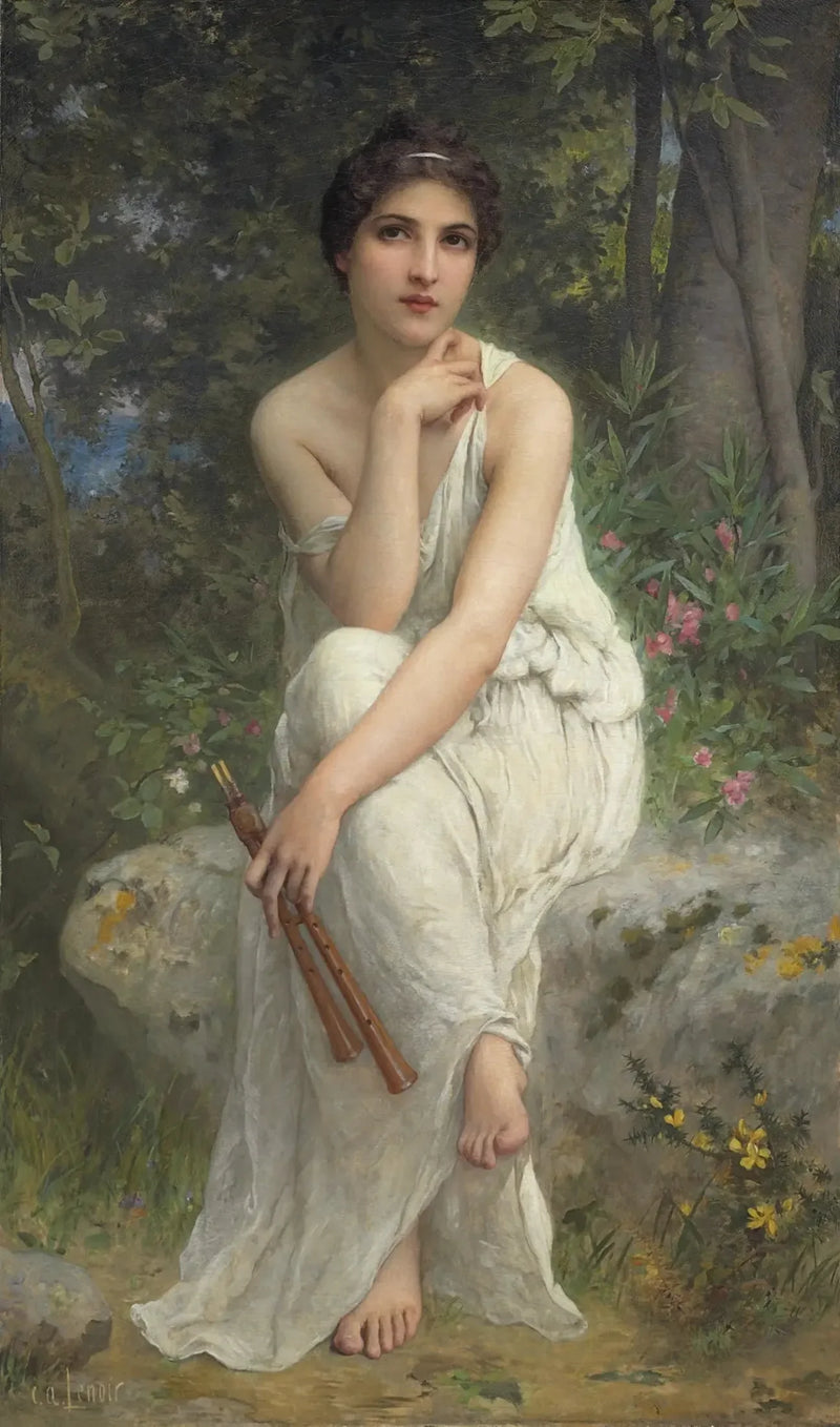 Il giocatore di flauto - Charles Amable Lenoir