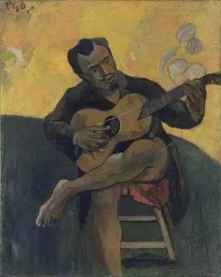 Il Suonatore di Chitarra, Ritratto di Francisco Durrio - Paul Gauguin