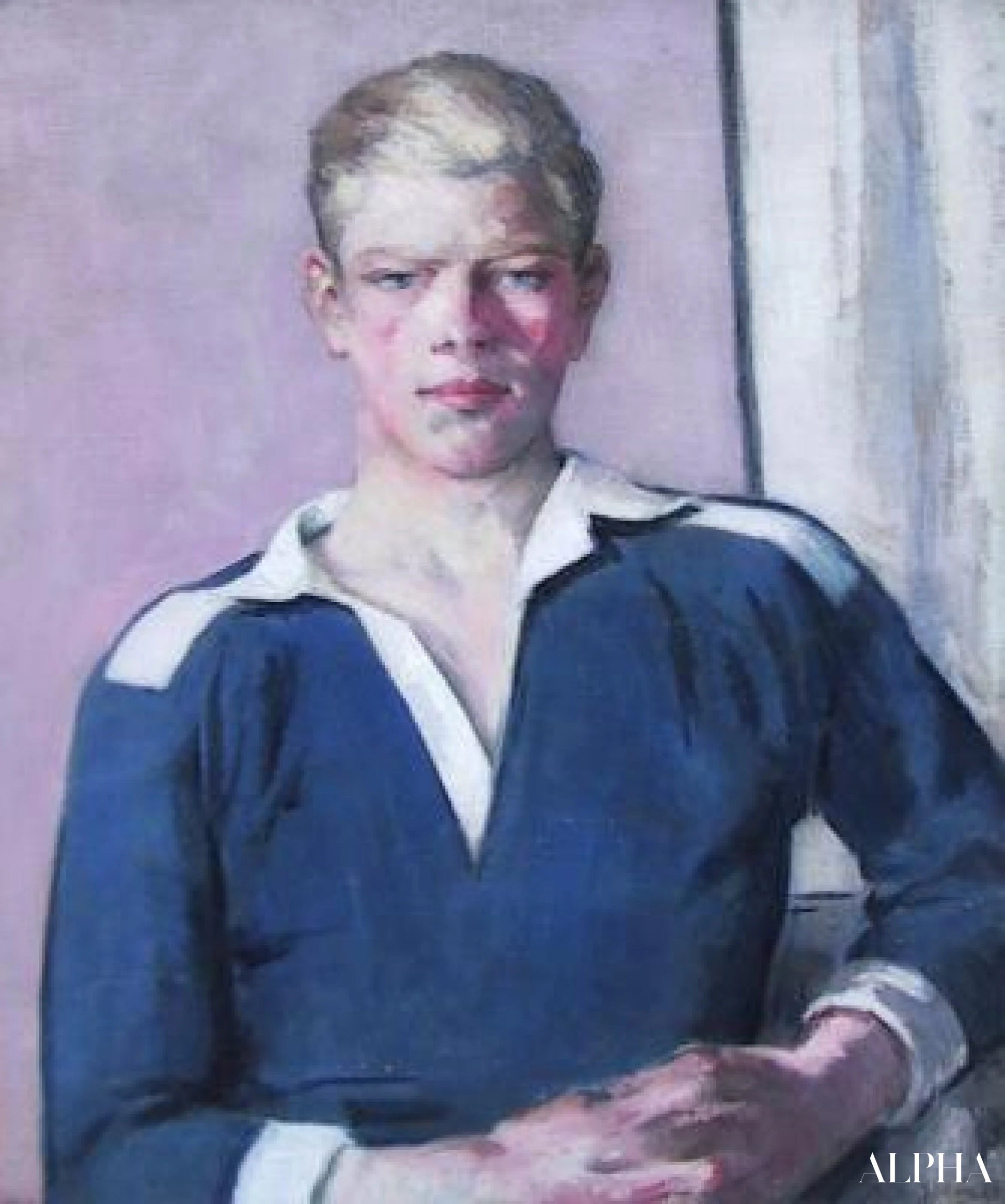 Il giocatore di rugby - Francis Cadell - Riproduzioni di quadri e dipinti di alta gamma
