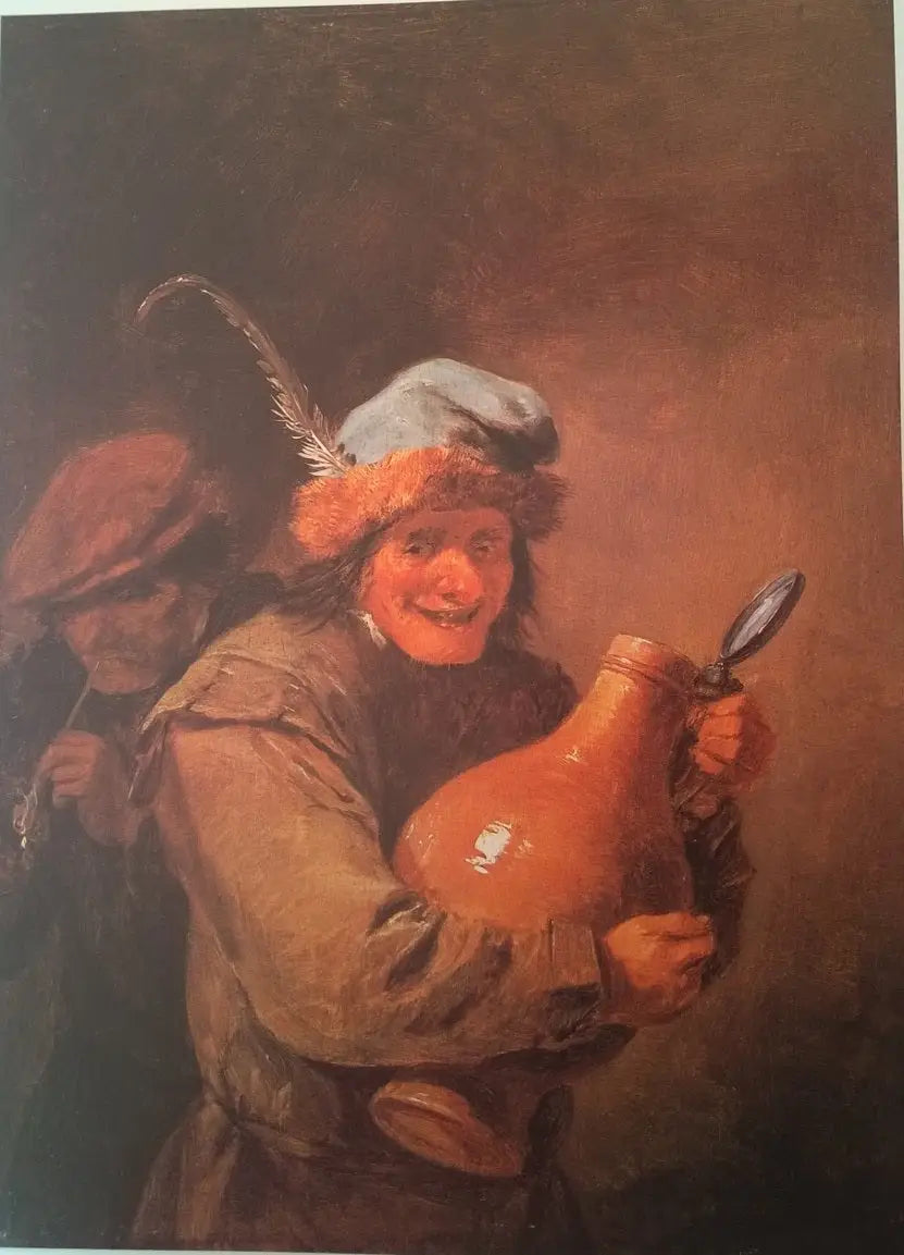 Le joyeux buveur avec une grande cruche - David Teniers le Jeune image 1 tableau peint à l’huile sur toile