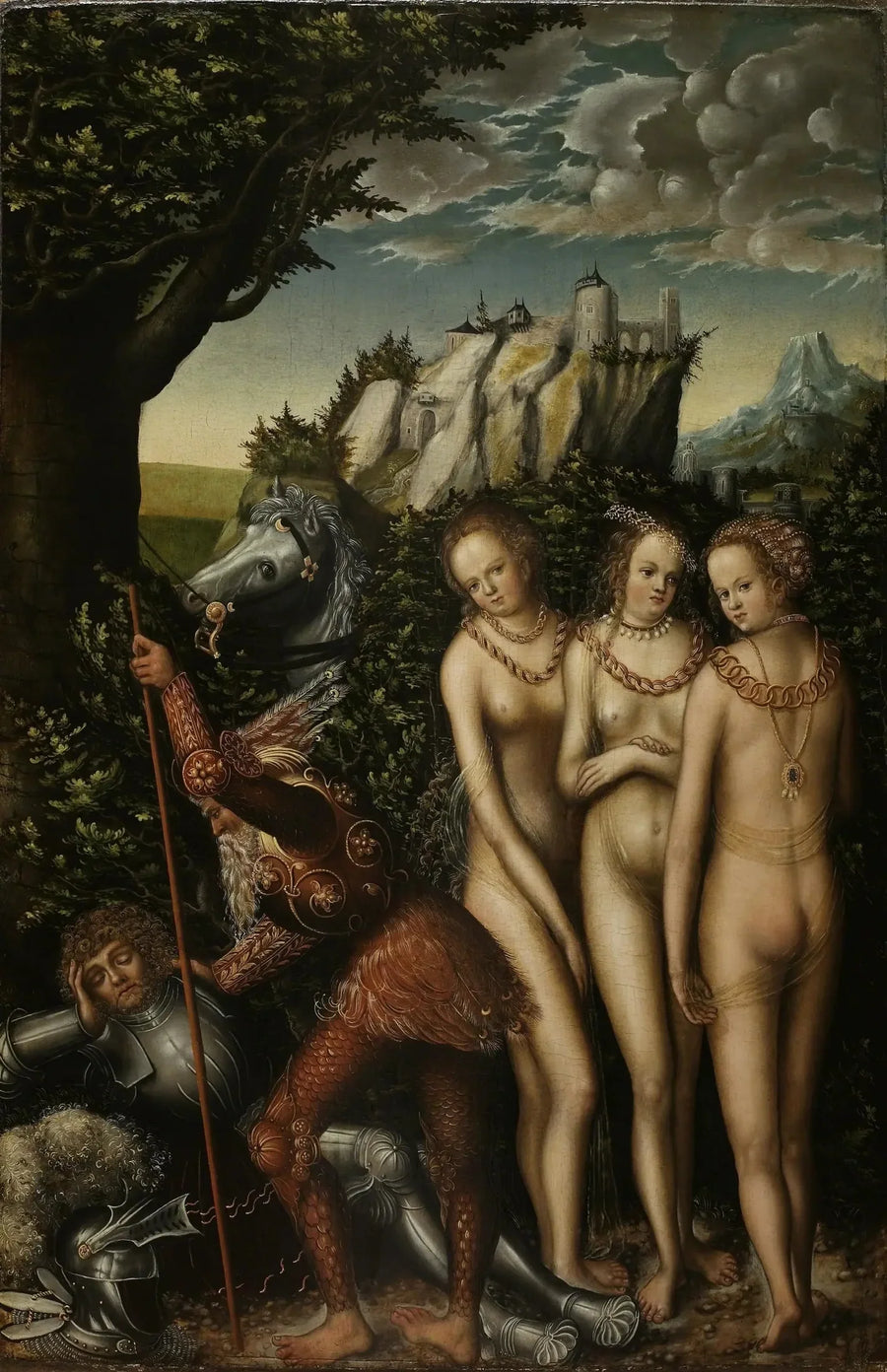 Il Giudizio di Paride. - Lucas Cranach il Vecchio