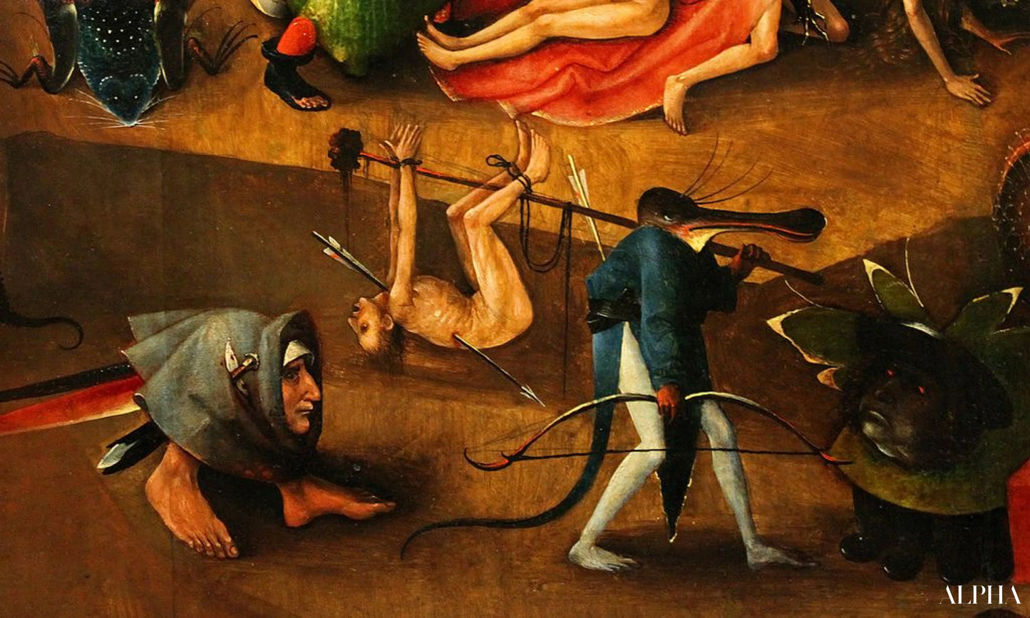 Il Giudizio Universale, pannello centrale, dettaglio 3 - Hieronymus Bosch - Riproduzioni di quadri e dipinti di alta gamma