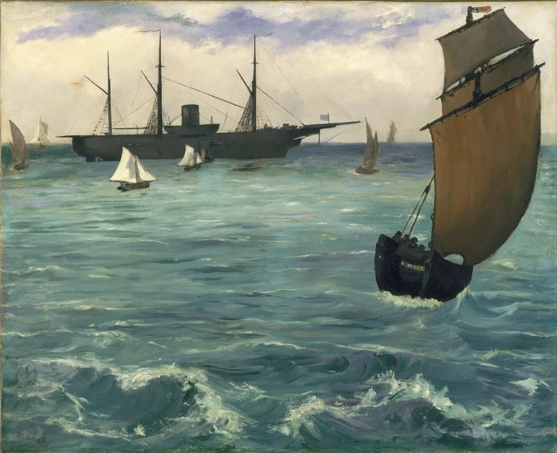 Il Kearsarge a Boulogne - Édouard Manet