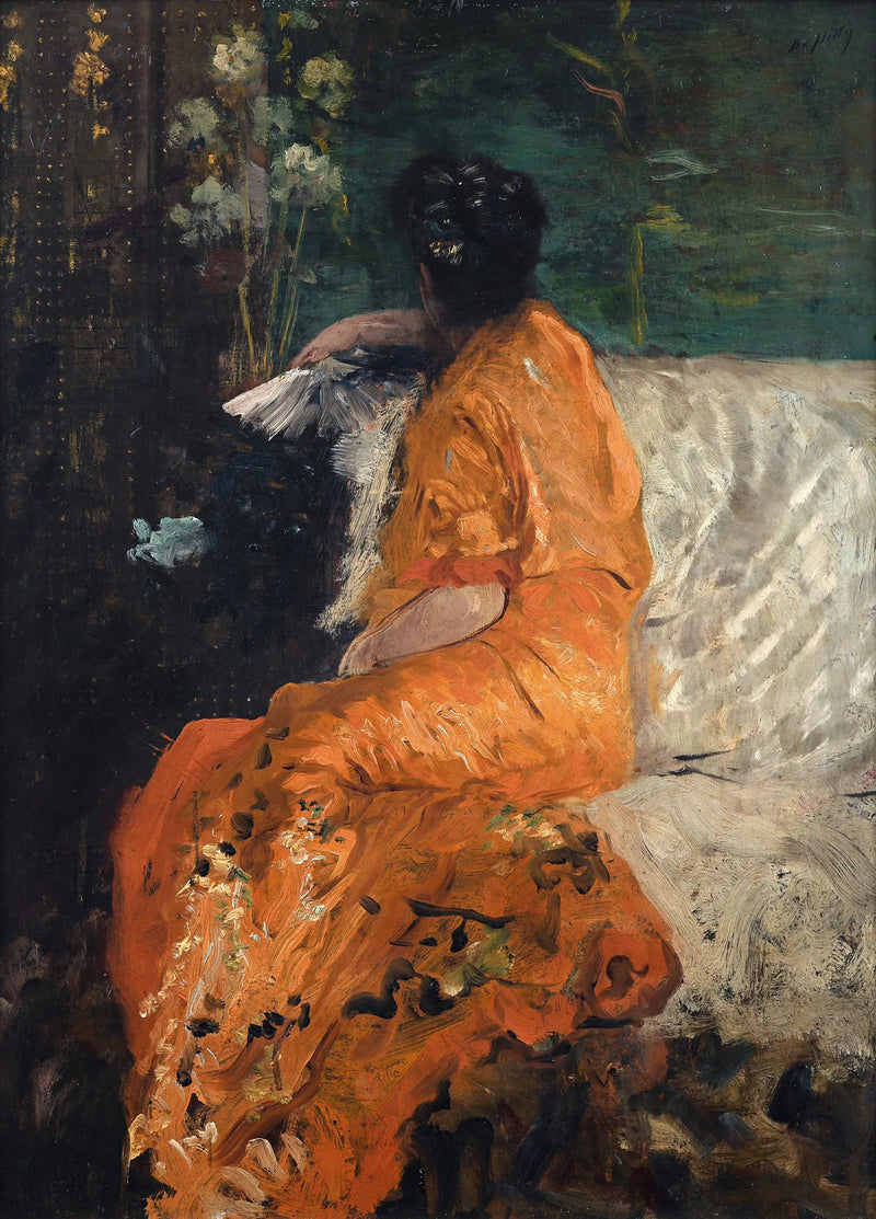 Il kimono arancione - Giuseppe De Nittis