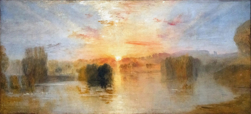 Il lago, Petworth, tramonto; Esempio di studio - J. M. W. Turner