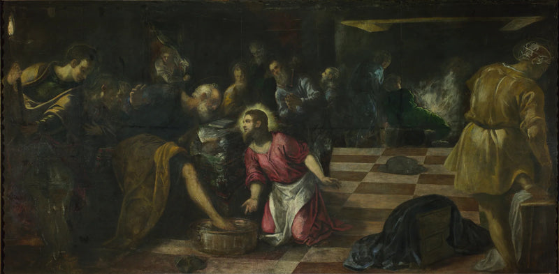 Il Lavaggio dei piedi - Jacopo Tintoretto