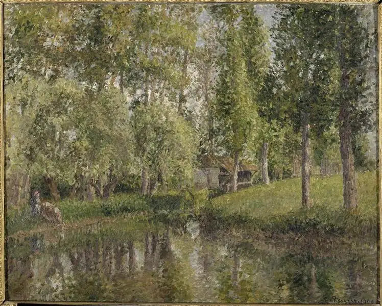 Il Lavatoio di Bazincourt - Camille Pissarro
