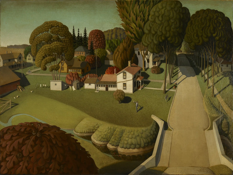 Il luogo di nascita di Herbert Hoover, West Branch, Iowa - Grant Wood