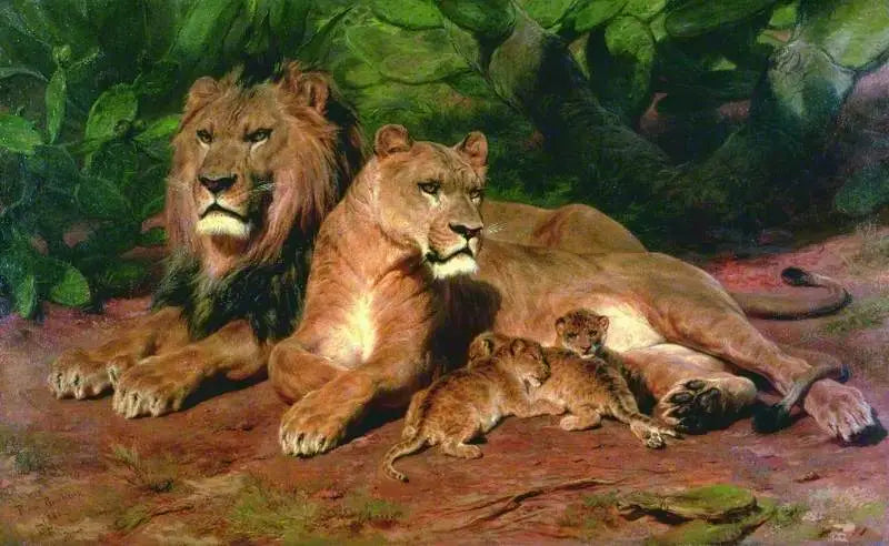 Il leone a casa - Rosa Bonheur