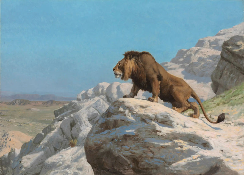 Il Leone in agguato - Jean-Léon Gérôme