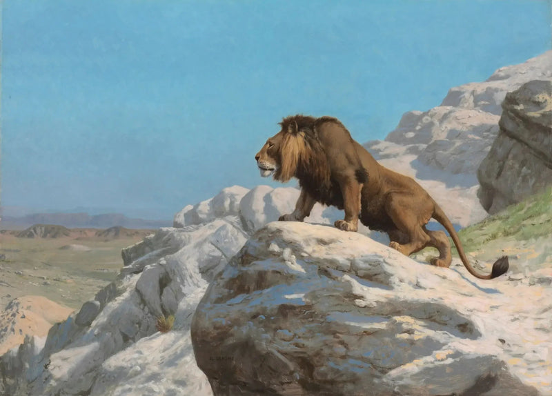Il Leone in agguato - Jean-Léon Gérôme