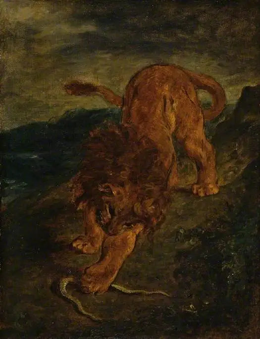 Il Leone e il Serpente - Eugène Delacroix