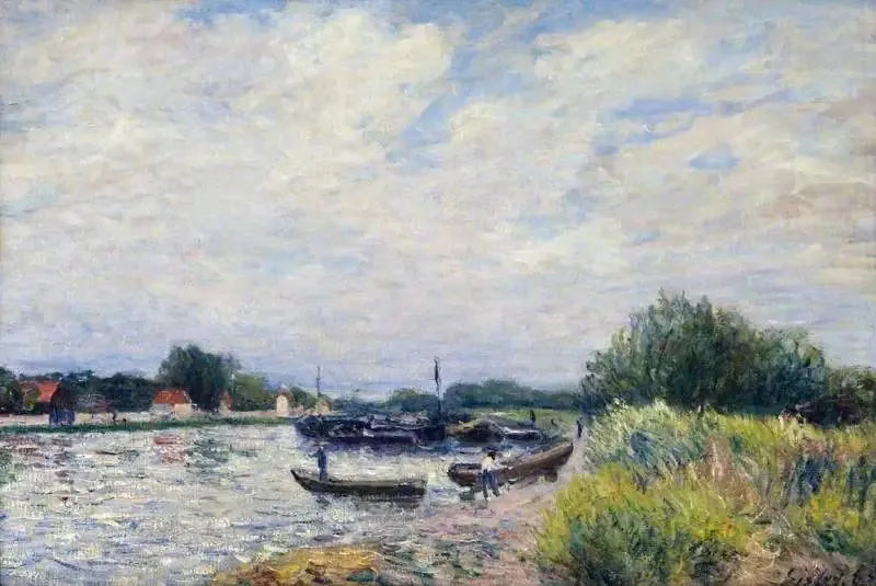 Il Loing a Saint-Mammès - Alfred Sisley