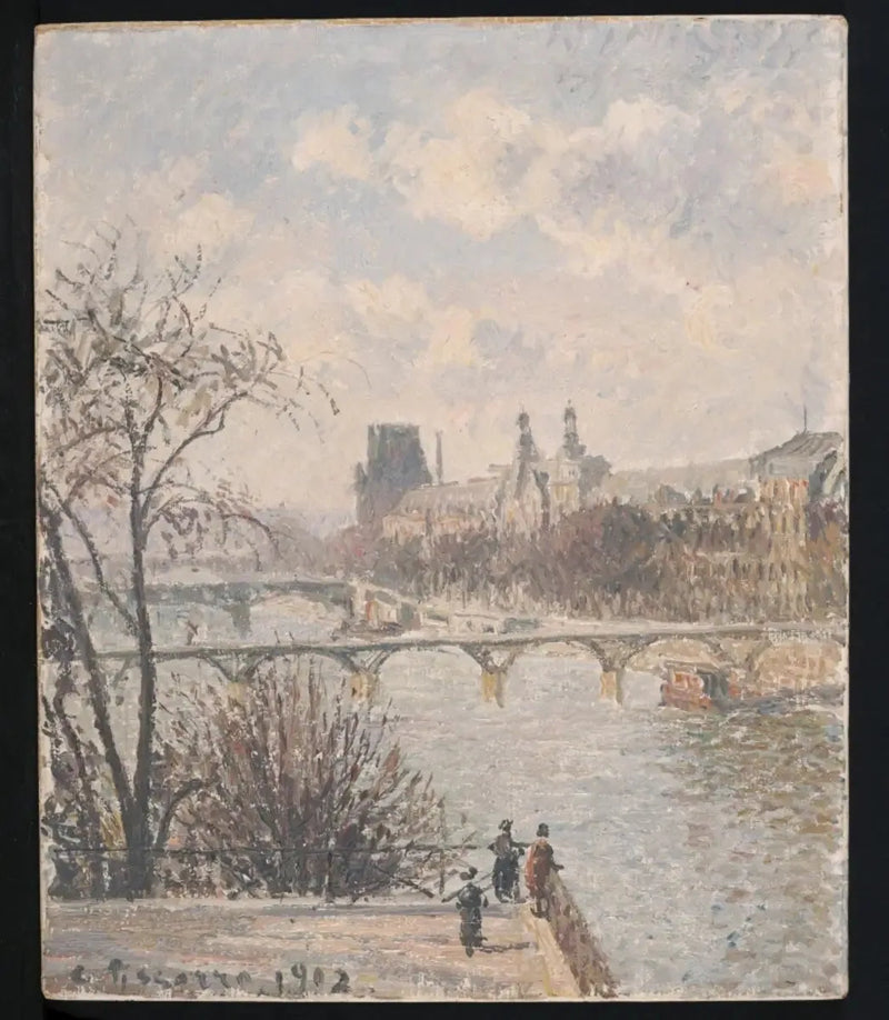 Il Louvre, mattina - Camille Pissarro