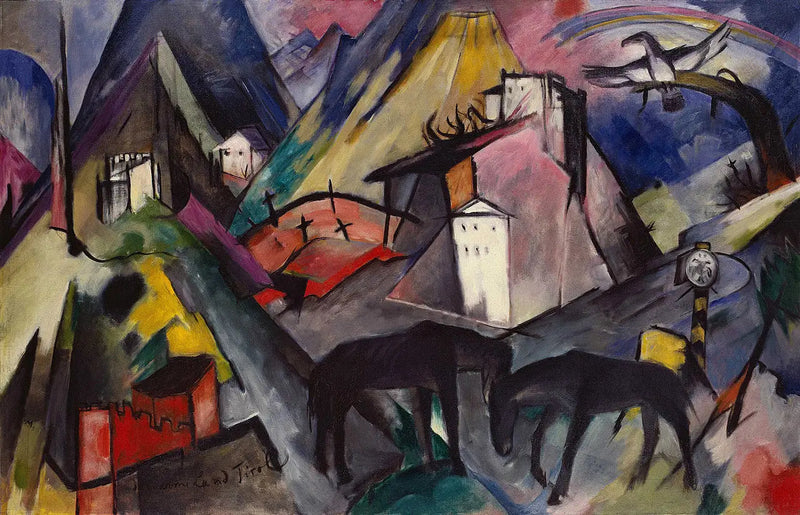 Il sfortunato paese del Tirolo - Franz Marc