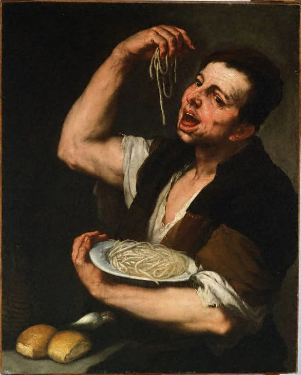 Il mangiatore di pasta : allegoria del gusto - Luca Giordano