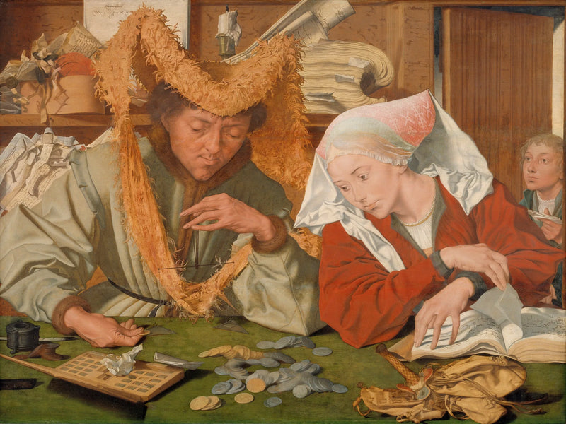 Il mercante e sua moglie - Marinus van Reymerswale