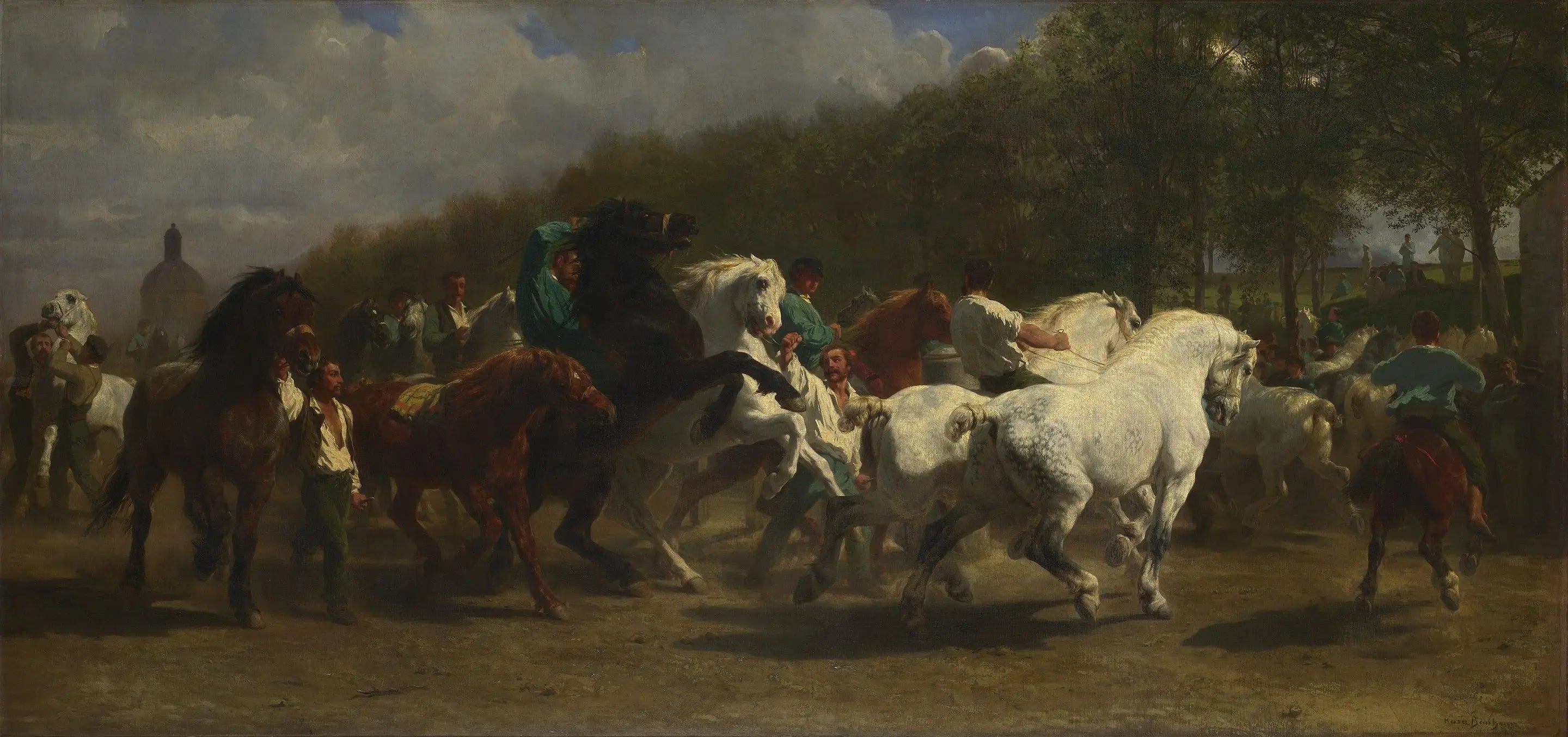 Le marché aux chevaux - Rosa Bonheur - Alpha Reproduction