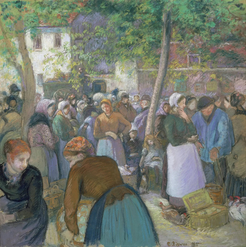Il mercato di Gisors - Camille Pissarro