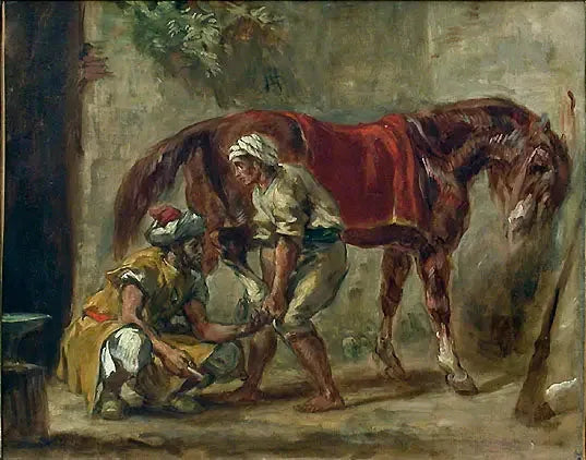 Il fabbro ferraio - Eugène Delacroix