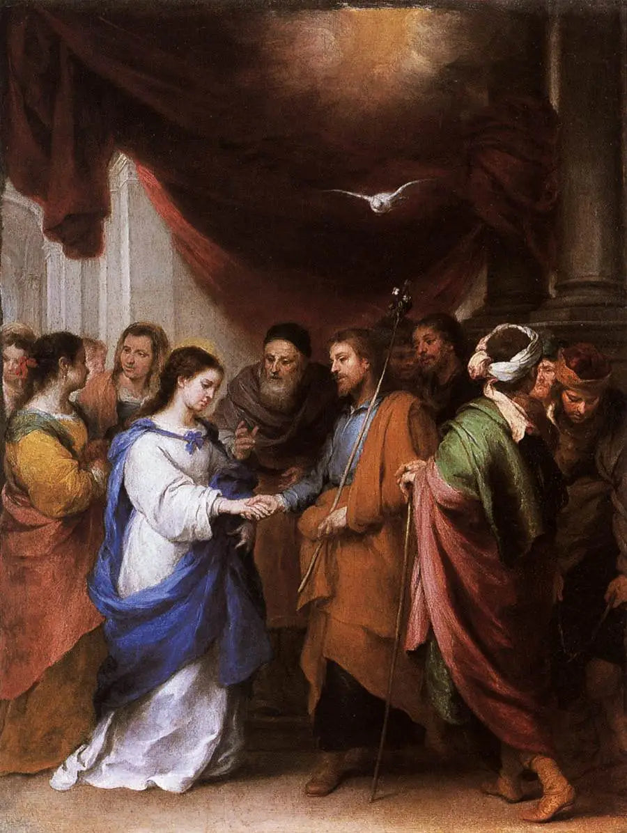 Le Mariage de la Vierge - Bartolomé Esteban Murillo image 1 reproduction réalisée par Alpha Reproduction