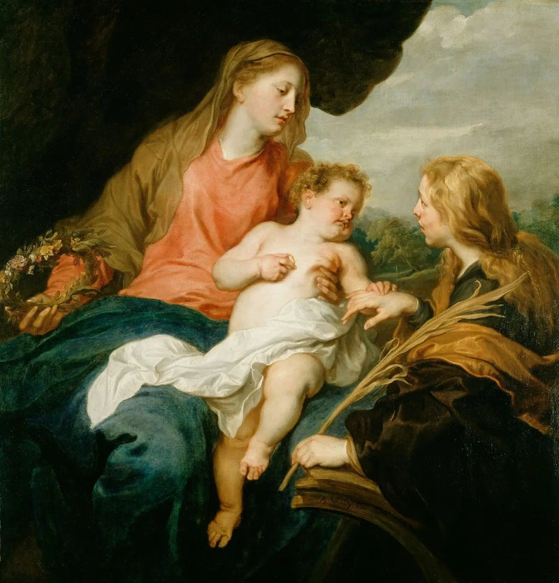 Il matrimonio mistico di santa Caterina - Antoine van Dyck