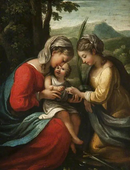 Il matrimonio mistico di santa Caterina - Antonio da Correggio