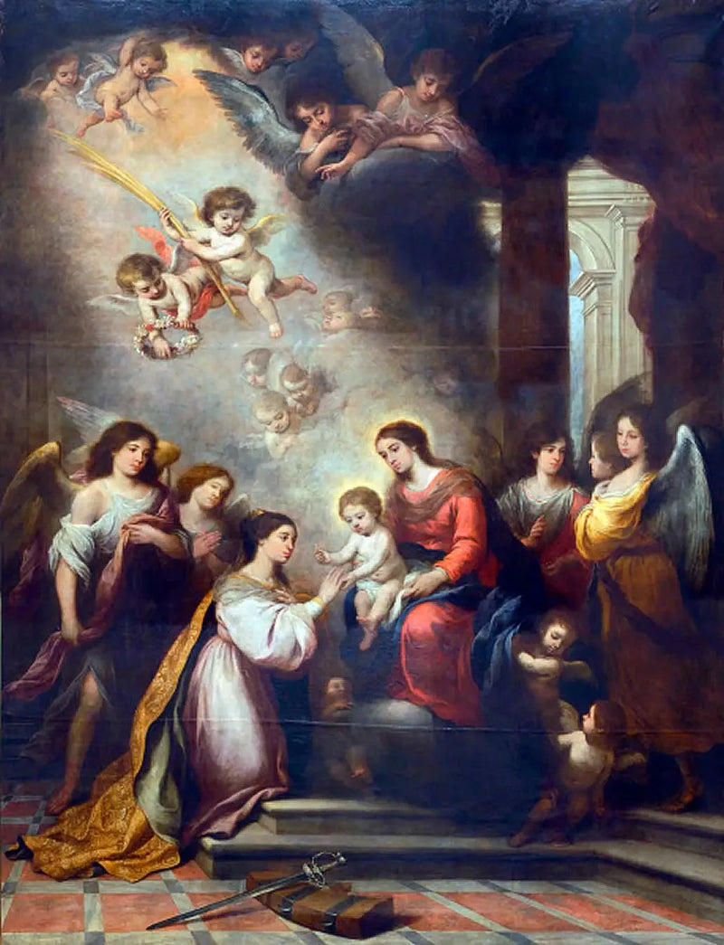 Il matrimonio mistico di Santa Caterina - Bartolomé Esteban Murillo
