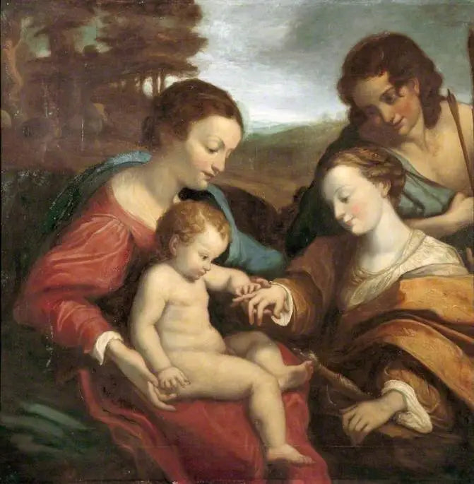 Il matrimonio mistico di santa Caterina d'Alessandria - Antonio da Correggio