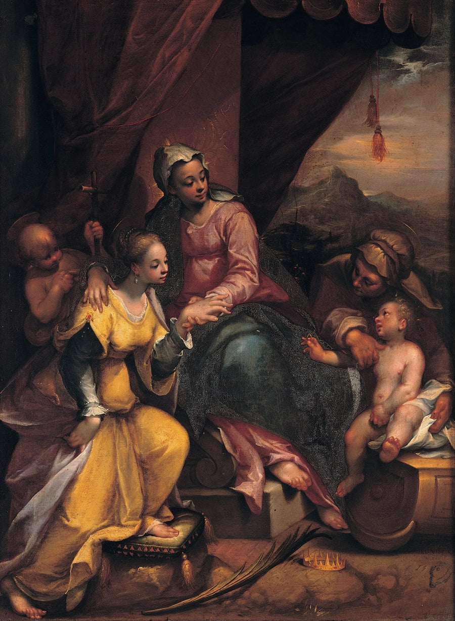 Il matrimonio mistico di santa Caterina - Denis Calvaert