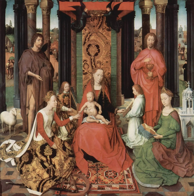 Il matrimonio mistico di Santa Caterina - Hans Memling