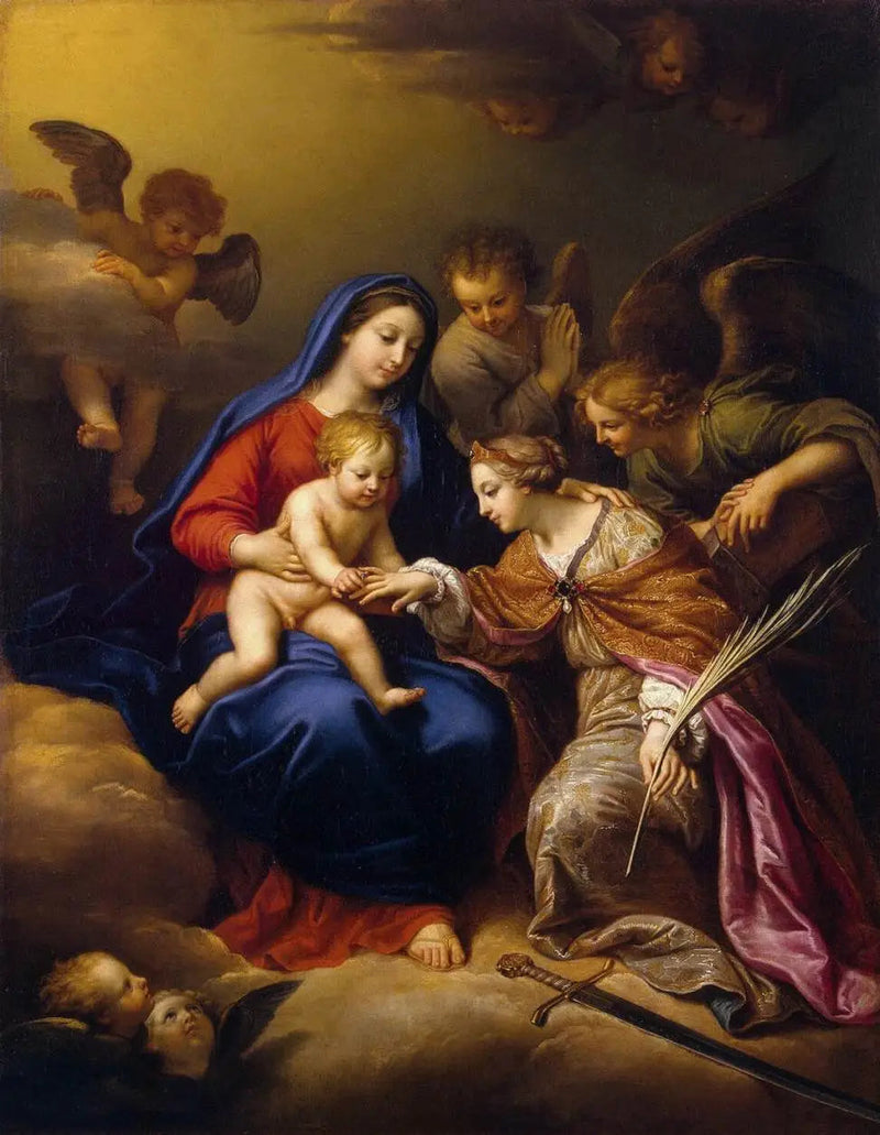 Il matrimonio mistico di santa Caterina (museo dell'Ermitage) - Pierre Mignard