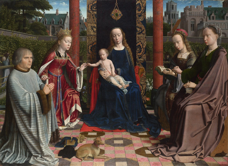 Il matrimonio mistico di Santa Caterina, di Gérard David - Gérard David