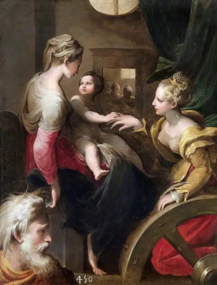 Le mariage mystique de sainte Catherine - Parmigianino image 1 tableau peint à l’huile sur toile
