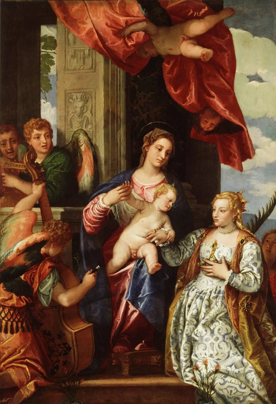 Il matrimonio mistico di Santa Caterina. - Paul Véronèse