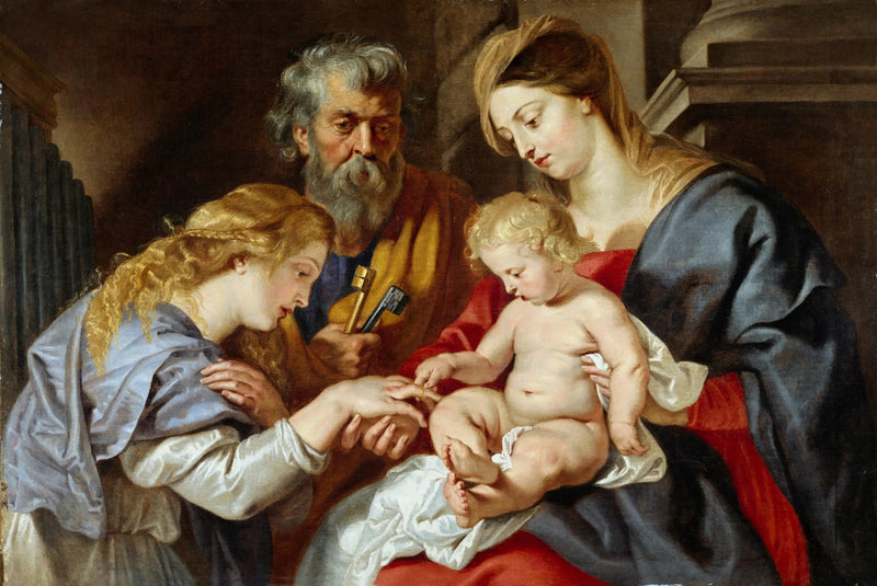 Il matrimonio mistico di santa Caterina - Peter Paul Rubens