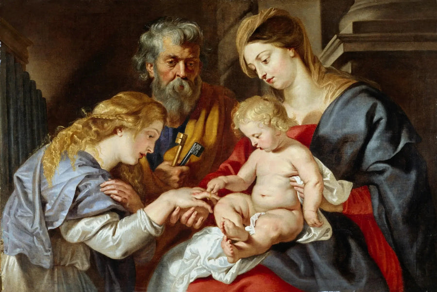 Il matrimonio mistico di santa Caterina - Peter Paul Rubens