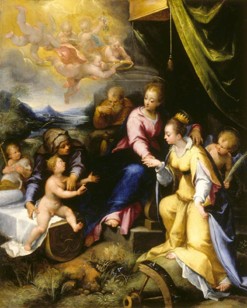 Il matrimonio mistico di Santa Caterina da Siena - Denis Calvaert
