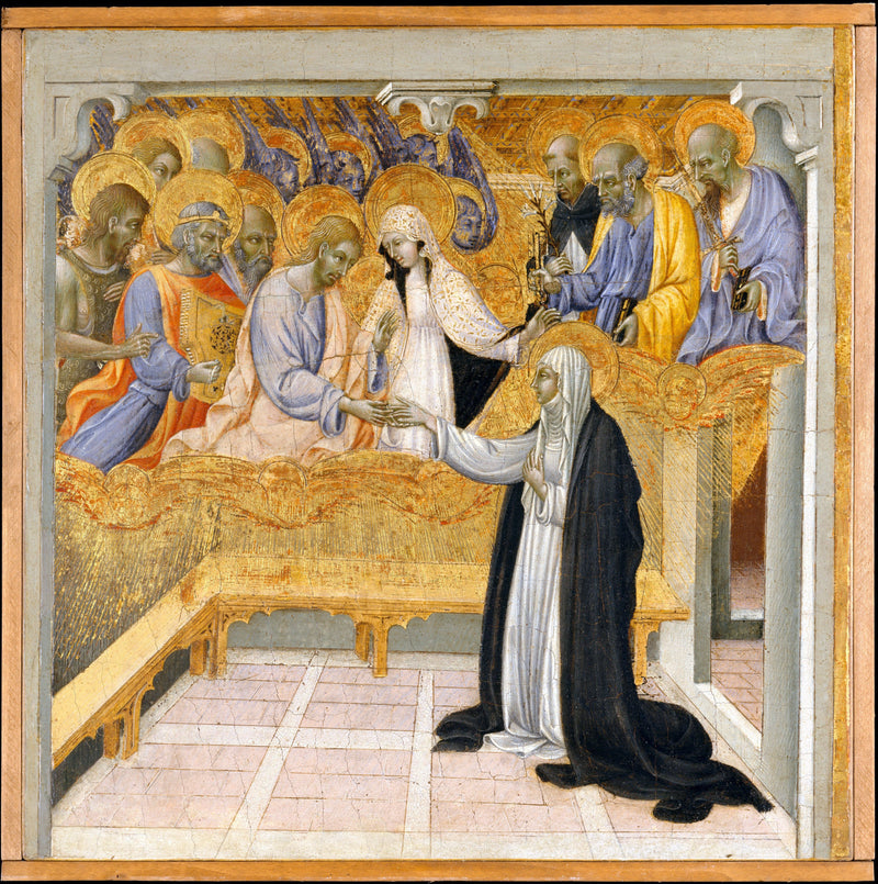 Il matrimonio mistico di Santa Caterina da Siena - Giovanni di Paolo