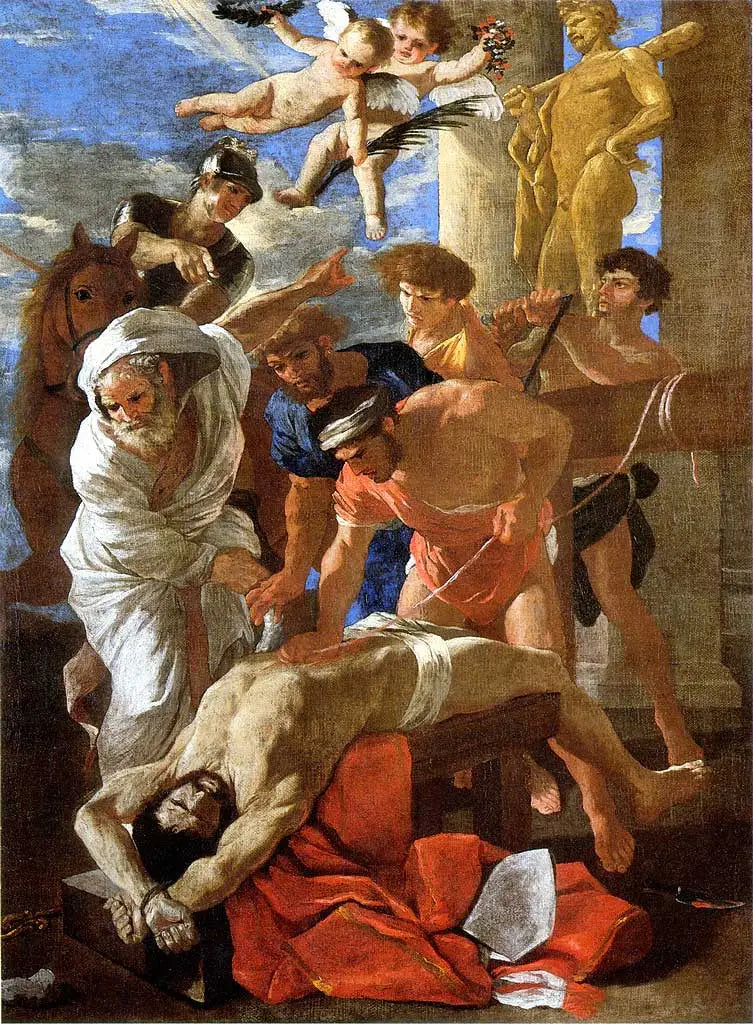 Le Martyre de saint Érasme - Nicolas Poussin image 1 reproduction réalisée par Alpha Reproduction