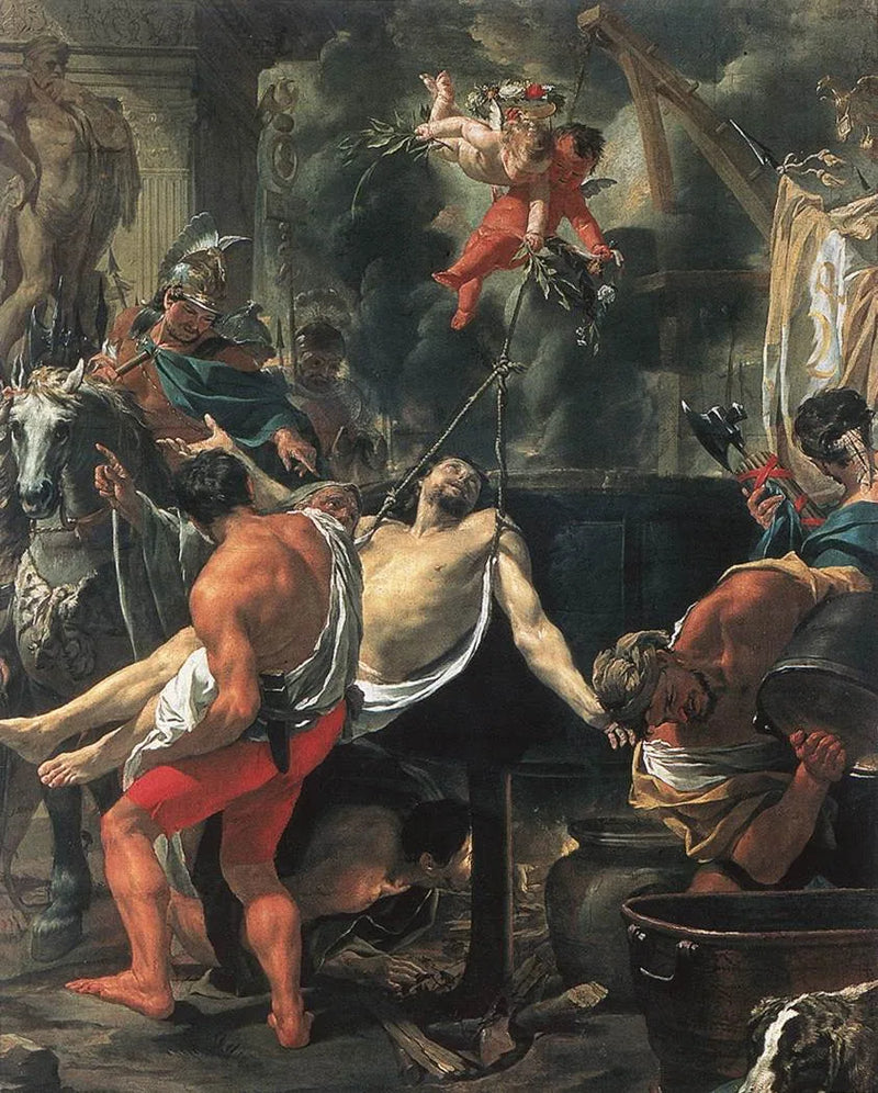 Le Martyre de Saint Jean l'Évangéliste - Charles Le Brun