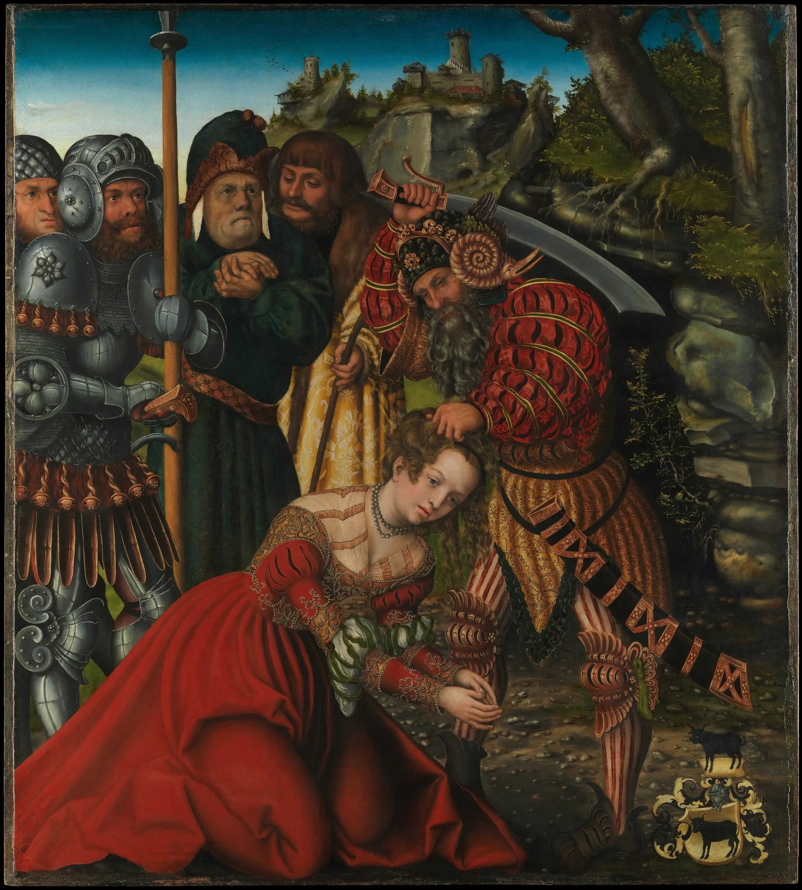 Le Martyre de sainte Barbara - Lucas Cranach the Elder image 1 reproduction artisanale de tableau