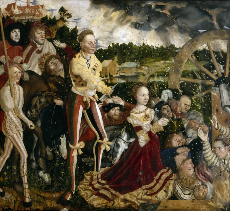 La Morte di Santa Caterina (pannello centrale) - Lucas Cranach il Vecchio