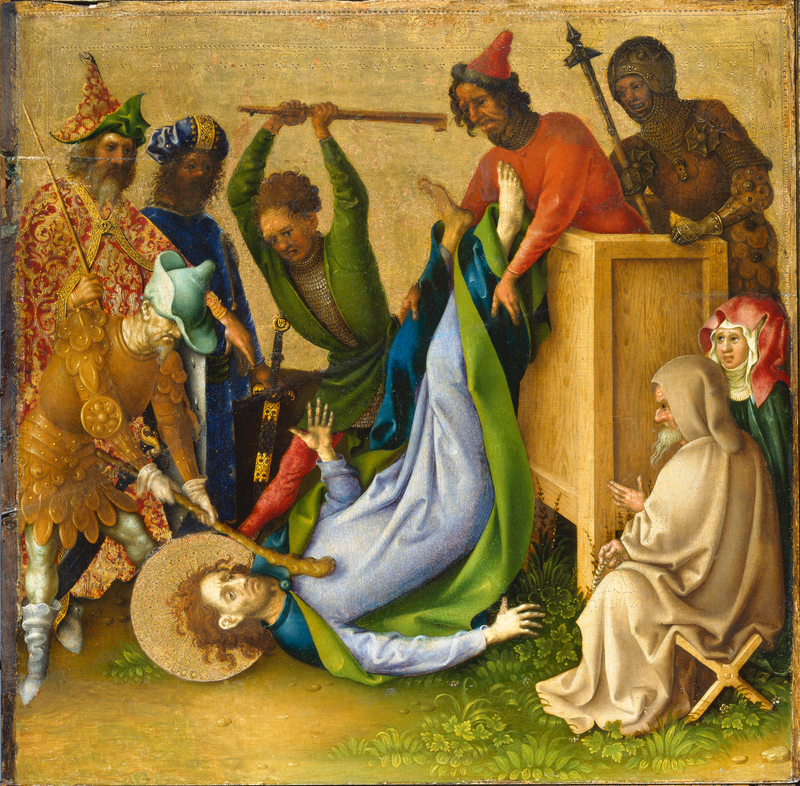 Il martirio degli apostoli : il martirio di san Giacomo il Giovane - Stefan Lochner