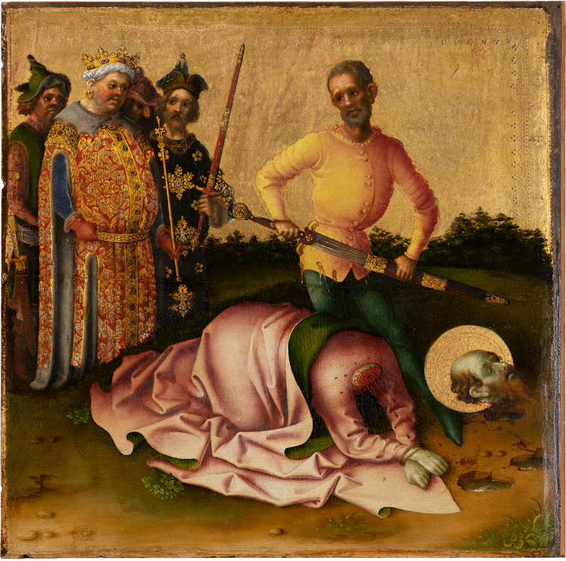 Il martirio degli apostoli : il martirio di san Paolo - Stefan Lochner