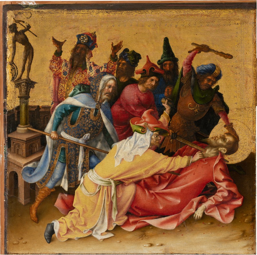 Il martirio degli apostoli : il martirio di san Tommaso - Stefan Lochner