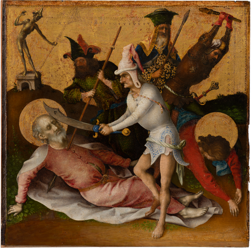 Il martirio degli apostoli: il martirio dei santi Simone e Giuda - Stefan Lochner