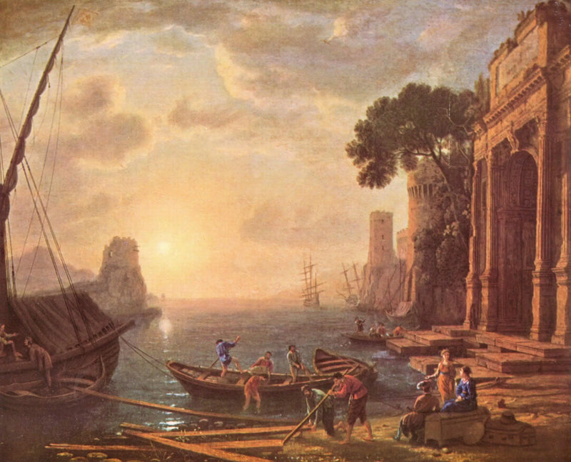 La mattina in un porto marittimo - Claude Lorrain